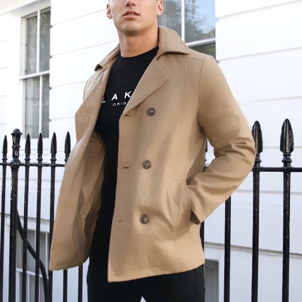Blakely Men's Hampton Peacoat - Tan